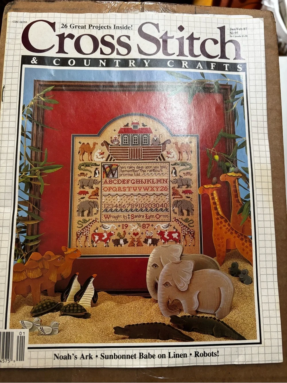 Vintage Cross Stitch & Country Crafts Jan/Feb 87